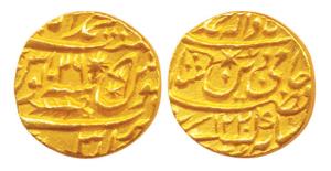 Saadat Ali, (1213-1230, 1798-1814) Gold Mohur, Muhammadabad Banaras Mint, AH 1220, RY 26, 