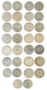 Silver Rupee (15), Muhammadabad Banaras Mint, various dates, (KM 40). Very Fine. (15)