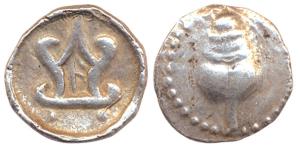 Thailand, Kingdom of Dvaravati Mon Confederate cities, (c. 300-550 AD), Silver Unit, obv. 
