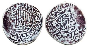 Kamran Mirza, Silver, Shahrukhi, Lahore Mint, issued on his own and not counter-marked on 