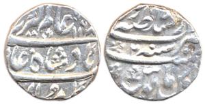 Lahore Mint, Silver, Rupee, in the name of Alamgir II, AH 1168/2.Very Fine+, Scarce.