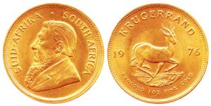 South Africa, Gold, 33.93 g, Krugerrand, 1976. About Uncirculated.