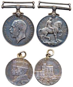 George V, British War Medal, bust of the king to left on obv, horseman on rev, awarded to 