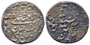 Shahjahan, Silver, Rupee, Dar-al-Khilafa Akbarabad Mint, AH 1043/7. Very Fine, Scarce.