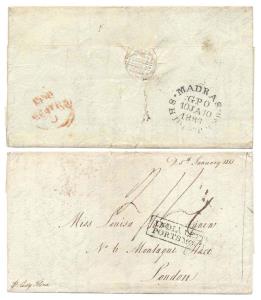 1833: Madaras / Ship Letter (Dispatch) H.G.SD.No. 13, 3rd Setting, Space between “LET' “TE
