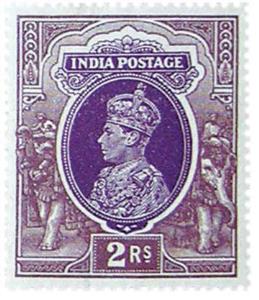 1937: S.G. 260, KG VI, 2 R/-, Purple & Brown, complete sheet of 120 stamps with gutter mar