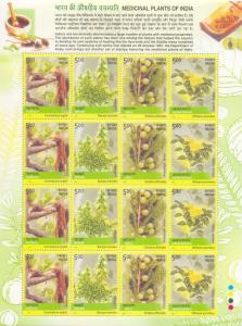 2003: Medicinal Plants, SG No. 2123 - 26, Jain SL 32 - 35, Set of 4 Sheetlets, MNH.