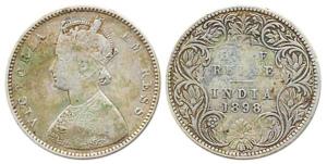 Victoria Empress, Silver, ½ Rupee, 1898, obv. A, rev. I, B incuse (inverted), Bombay Mint.