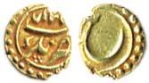 Tipu Sultan, Gold, Fanam, Nagar Mint, AM 1217, AD 1788. Extremely Fine.