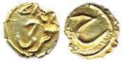 Tipu Sultan, Gold, Fanam, Farukhi Mint, AM 1217, AD 1788. Extremely Fine.