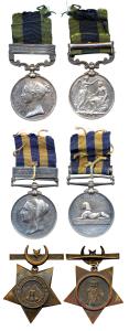 India General Service, Egypt Medal 1882-89 with Suakin bar, Victoria, Silver and Khedive's
