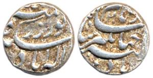 Jahangir, Silver, Rupee, Allahabad Mint, RY 20 (KM 149.8). Complete mint name. Very Fine, 