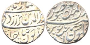 Alamgir II, Silver, Rupee, Jodhpur Mint, AH 1172/6 (KM 460.29). Broad flan, Very Fine+, Sc