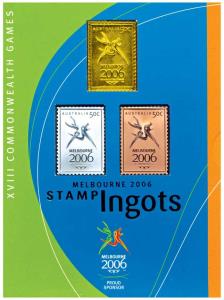XVIII Commonwealth Games Melbourne 2006, Stamp Ingots, Silver, Bronze and gold plated. In 