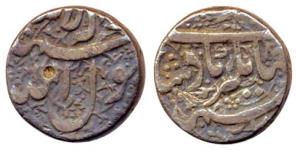 Jahangir, Silver, Rupee, Ahmednagar Mint. Very Fine.