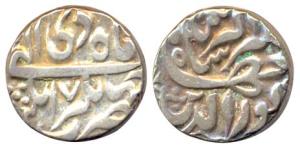 Jahangir, Silver, Rupee, Jahangirnagar Mint, Di Month, RY 17. Very Fine+.