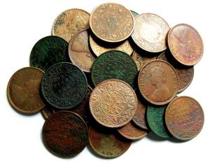 Victoria Queen and Empress, Copper (27), ½ Anna, 1862 (14), 1876 And 1877 (12). Good to Ve