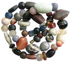 Vedic Bead Money, (c.100-1000 BC), beads used as nishka for jewellery and for barter. A ne