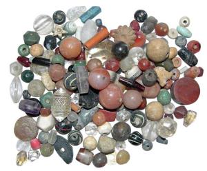 Vedic Bead Money, (c.100-1000 BC), beads used as nishka for jewellery and for barter. A ve