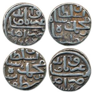 Muhammad bin Muzaffar, Silver (2), Tanka, Ummidia urf Mandu Mint, AH 963 and 964. Very Fin