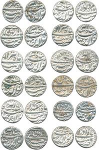 Jahangir, Silver (12), Rupees, Patna Mint, 8 different Ilahi months Khurdad, Ardibihishr, 