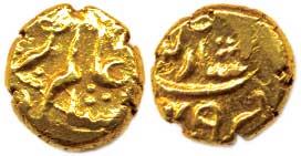 Aurangzeb, Gold, Pagoda, Imtiazgarh Mint, RY 47 (Similar to KM 326.2). Extremely Fine, Rar