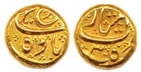 Farrukhsiar, (AH 1124-1131, 1713-1719AD), Gold, Pagoda, Imtiazgarh Mint, RY 3 (KM385.3). L