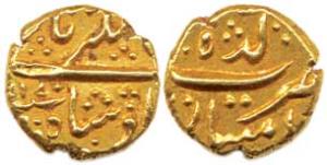 Alamgir II, Aziz ud-din, (AH 1167-1173, AD 1154-1759), Gold, Pagoda, Imtiyazgadh Mint, AH 