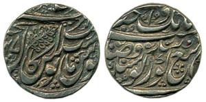 Silver, Rupee, Amritsar Mint, VS 1845 (KM 20.1). Very Fine, Rare.