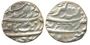 Silver, Rupee, Anandgarh Mint, VS 1843 (AD 1786), Gobindshahi couplet. (Herrli 02.02.04; K