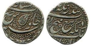 Silver, Rupee, Peshawar Mint, VS (18)89 (AD 1832), (KM 98.1). Very Fine.