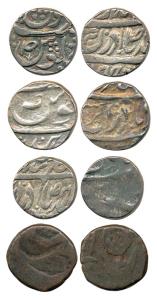 Jind, Silver (3), Rupee, Raghubir Singh, Gajpat Singh and Bhag Singh along with a Copper l