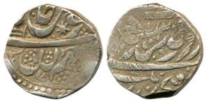 Nabha, Silver, Rupee, Hira Singh (VS1927-1968, 1870-1911 AD), in th name of Guru Gobind Si