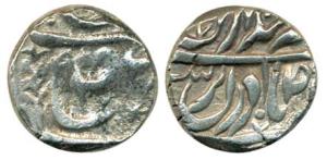 Nabha, Silver, Rupee, Jaswant Singh, in the name of Ahmed Shah Durrani (KM C20.2). Fine, R