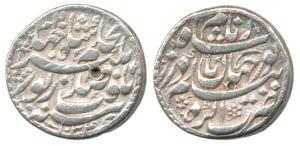 Nur Jahan, Silver Rupee, Agra Mint, AH 1034 (KM 168.1). Test marks on either side, Very Fi