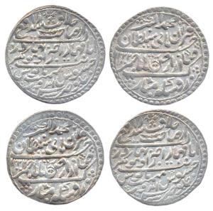 Jaswant Singh, Silver (2), Nazarana Rupee, with the name of Mughal Emperor Muhammad Akbar 