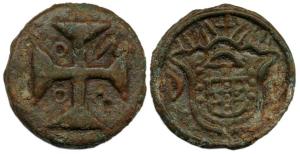 Diu, Tin, 20 Bazarucos, 1800 (KM 47). Very Fine, Scarce.