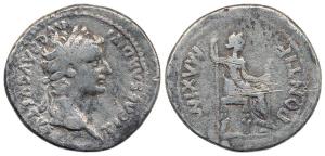 Roman Empire, Tiberius, Silver, Tribute Penny, head of the emperor to right on obv., Godde