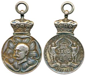 Great Britain, Duke of Connaught Medal, Silver, 25.60 g, bust of the Duke on obv. within a