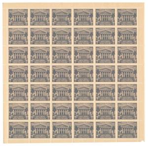 1957 Centenary of Indian Universities, Set of 3 stamps, SG 392/ 94, Full sheet of 45, 42, 