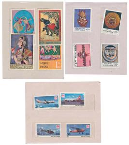 Lot of 5 Stamps Pack (Stamps issued in sets) issued by Postal Department with original pac