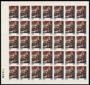 1976 Bicentenary of American Revolution, SG 812, Full Sheet of 35 stamps, Mint, Very Fine.