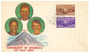 1953 Conquest of Mount Everest Private FDC, (Thakkar 953.2.7), Fine, Very Rare.