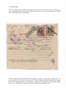 Mounted Collection with description of Post-Independence Telegrams with study of Cancellat