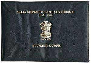 1954 Indian Postage Stamp Centenary (1854 —1954) souvenir album issued by The Indian Post 