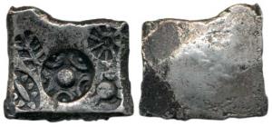 Punch-marked Coins, Shakya Janapada of Lord Buddha, 6th century BC, Silver 6.19 g, single 