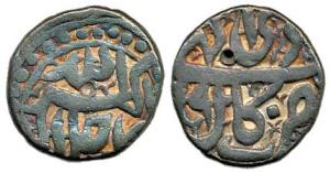 Akbar, Silver 1/2Rupee, Kabul Mint, Allahu Akbar type, Month Di. Fine+.