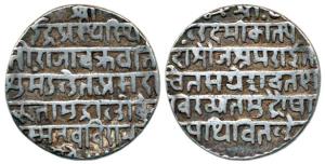 Jaswant Rao (AD 1798-1811), Silver Nazarana Rupee, Indore Mint, SE 1728 (AD 1806), (KM #6)