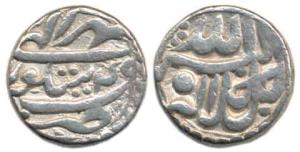 Akbar, Silver Rupee, Sitpur Mint, Allahu Akbar type, Illahi 49, Month Mihr. Very Fine.