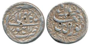 Jahangir, Silver Rupee, Lahore Mint, Illahi 7, Month Bahman. Fine+.